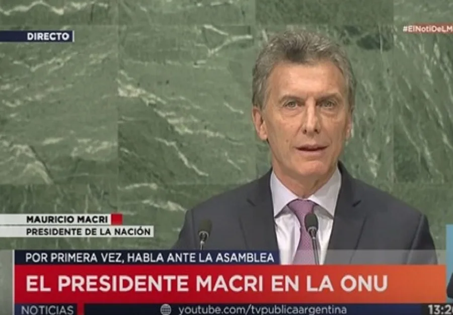 Macri en la ONU: "Reitero el llamado al diálogo por Malvinas"