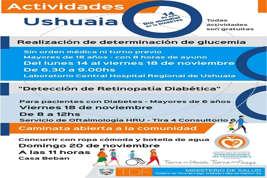 Anuncian actividades por el Día Mundial de la Diabetes