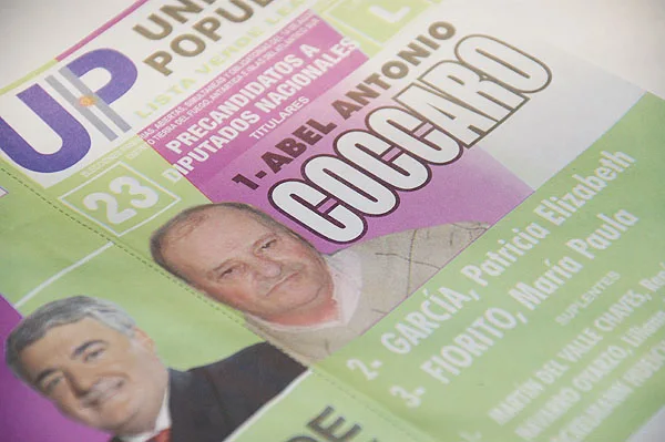 Cóccaro ya no comparte boleta con Eduardo Duhalde.