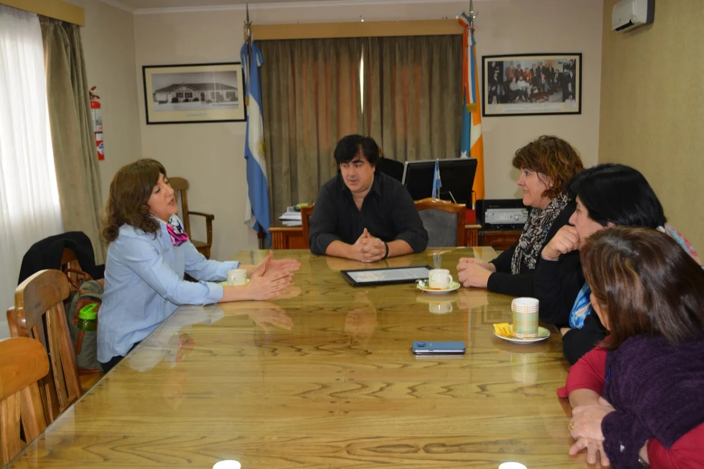 En la oficina de presidenciadel Concejo Deliberante