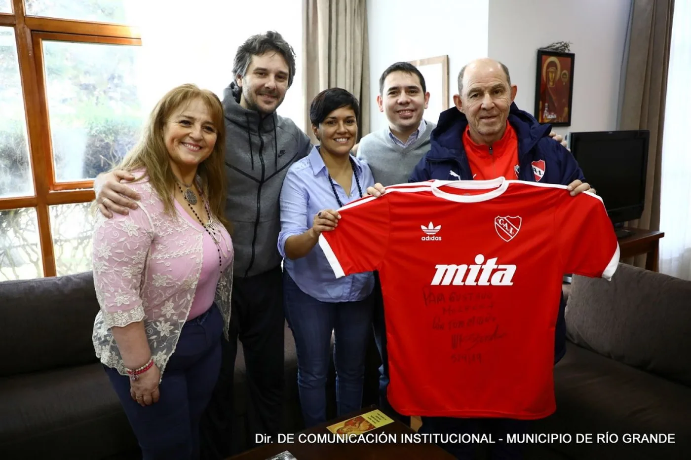 Ricardo Bochini visitó Río Grande