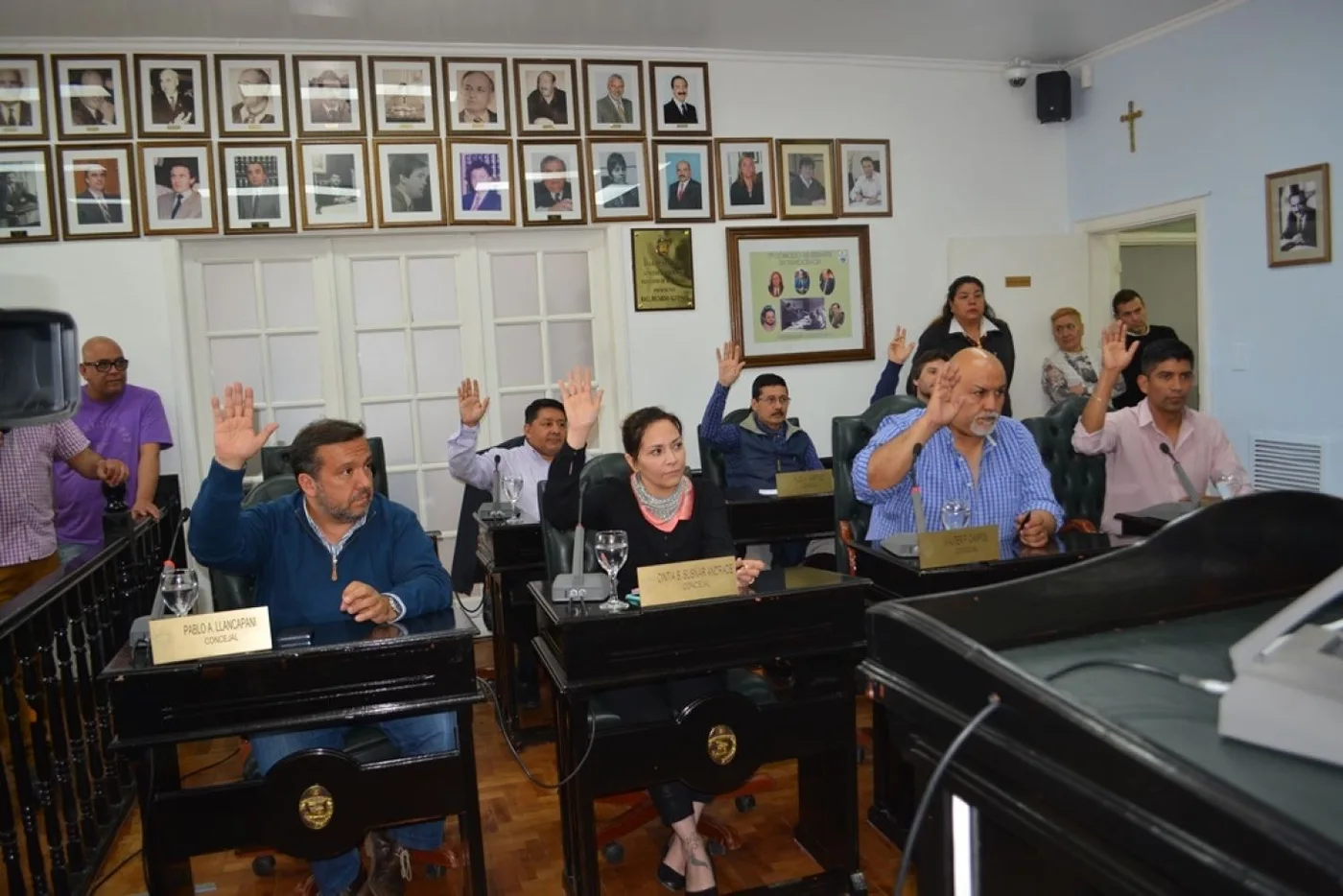 Primera reunión del flamante Cuerpo de Concejales