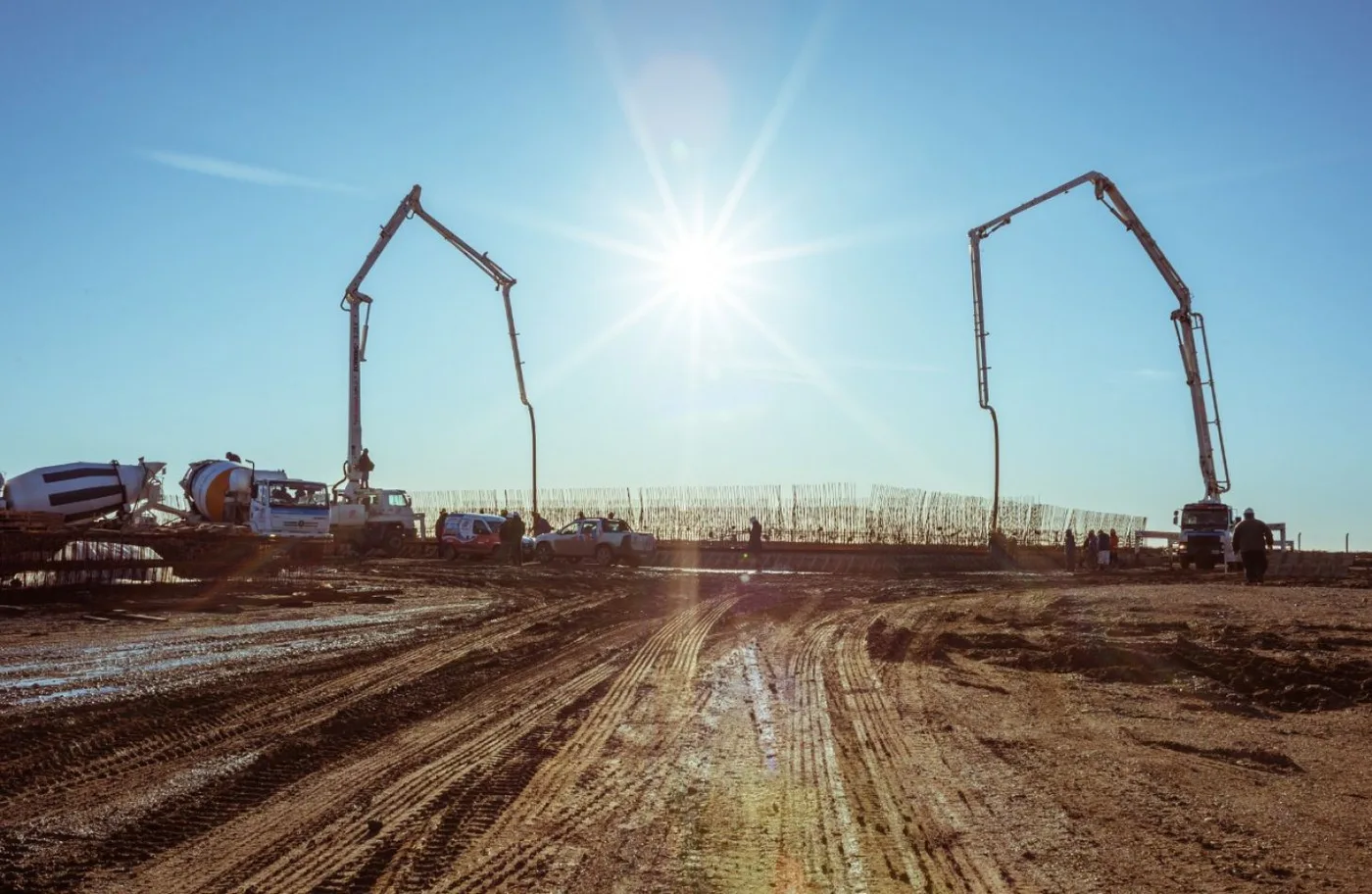 La planta depuradora que se construye en Margen Sur .