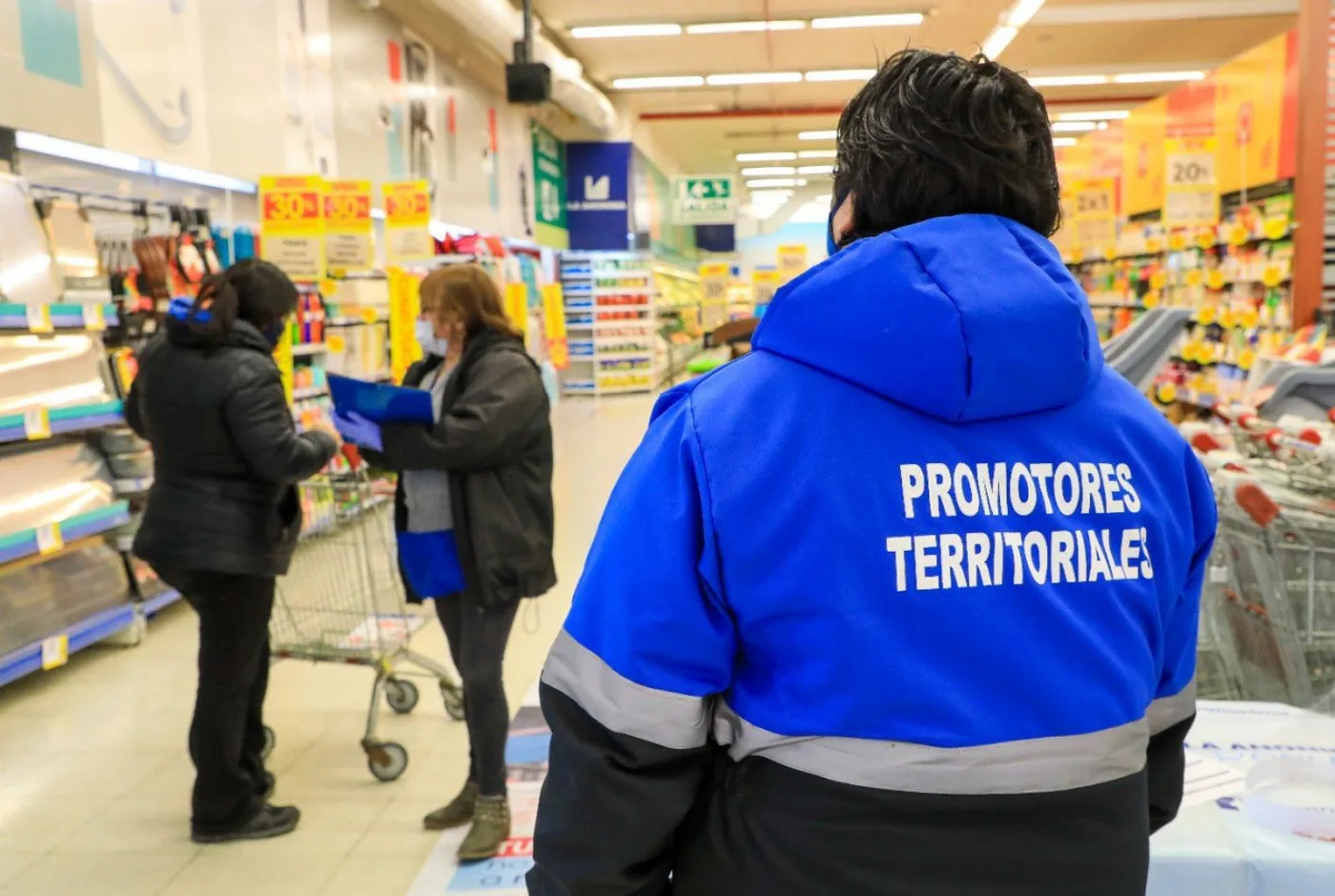 Operativo búsqueda activa de personas sintomáticas en accesos a supermercados