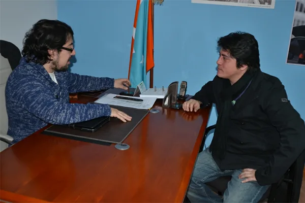 Garay y Muñoz, durante el encuentro en Río Grande.