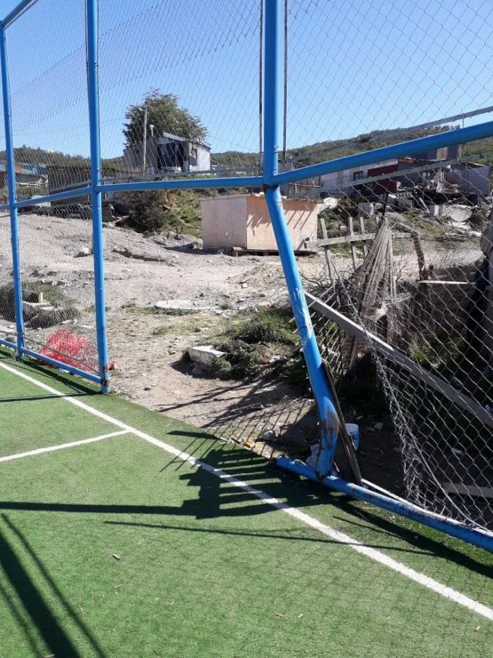 El playón fue inaugurado en noviembre del 2019