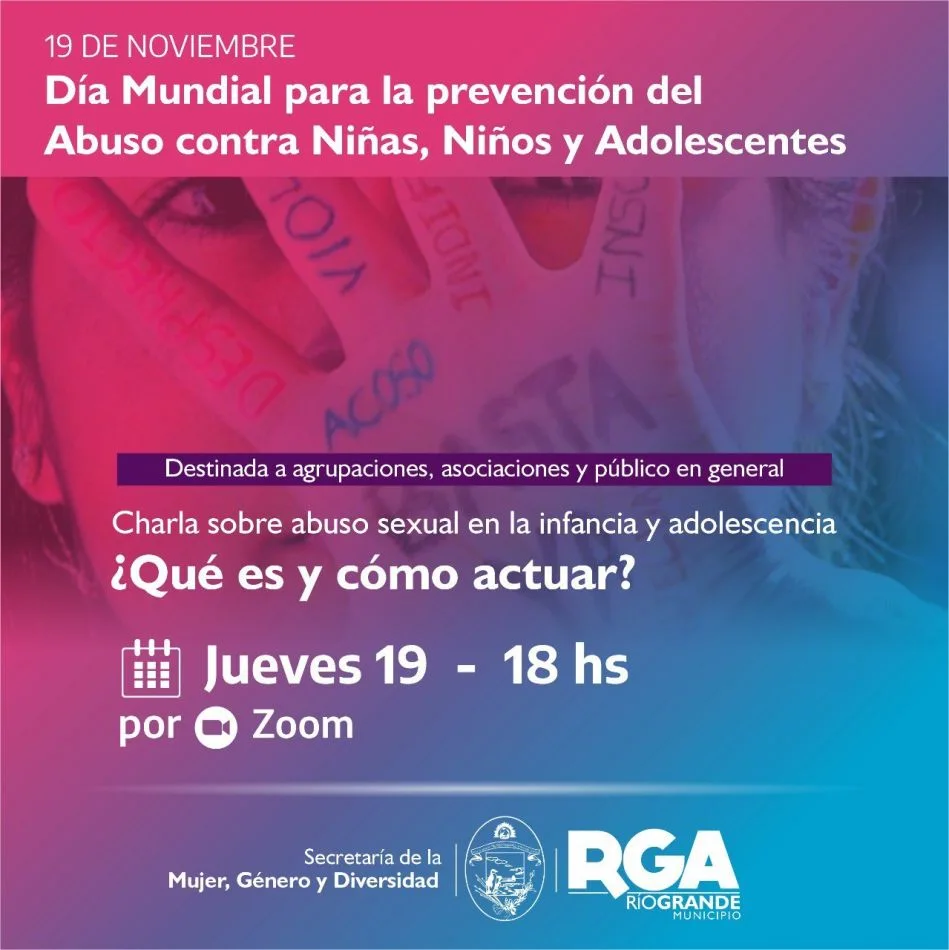 Municipio invita a la charla sobre abuso sexual en la infancia y adolescencia
