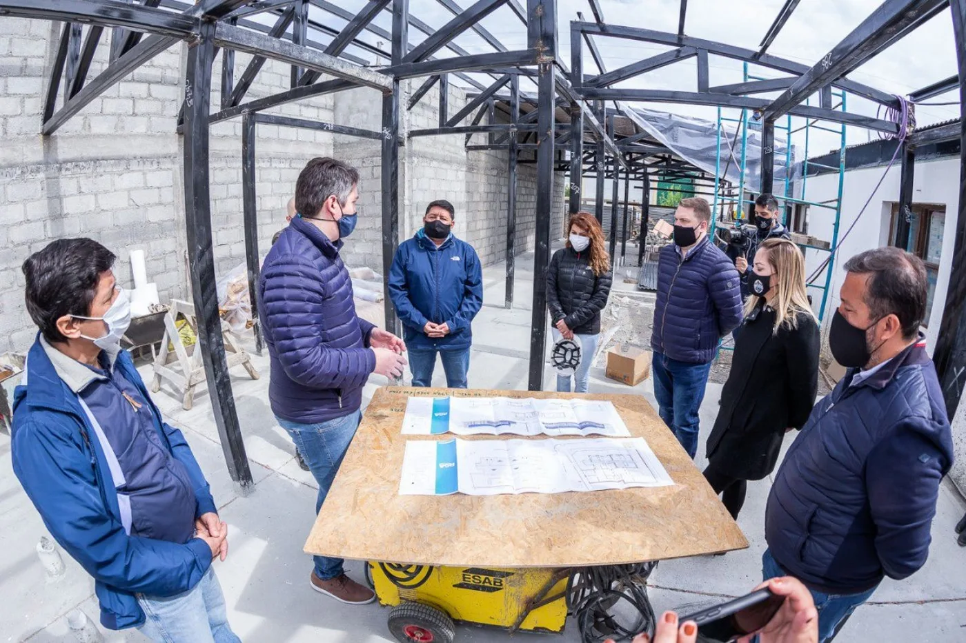 Martín Perez recorrió la ampliación del Centro de Salud N°2 junto a concejales