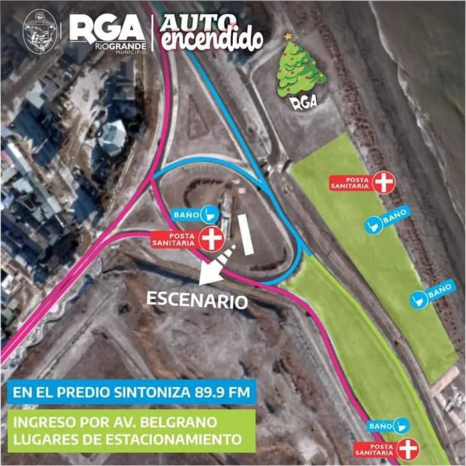 Esta noche se realiza el gran “Auto encendido” del árbol de la ciudad
