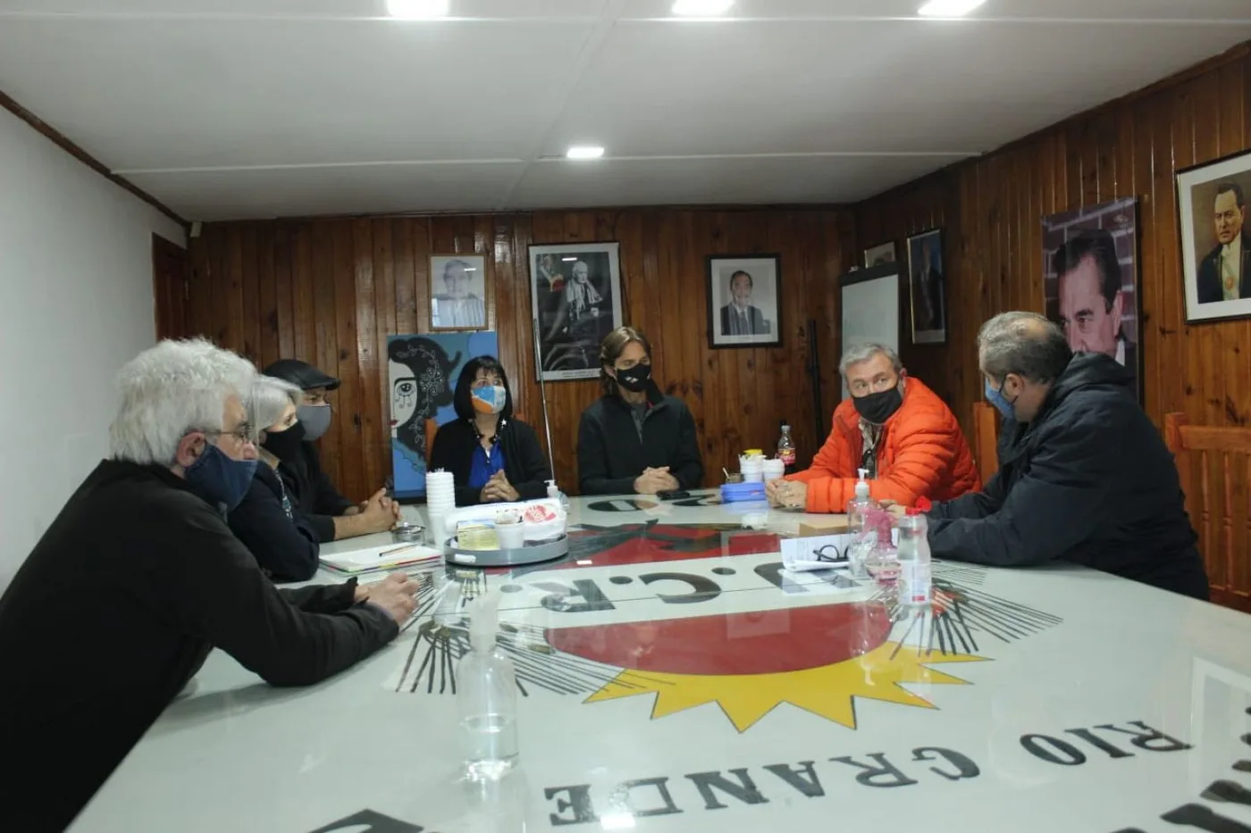 Sciurano y Martínez Allende se reunieron con excombatientes de Malvinas y recibieron un reconocimiento