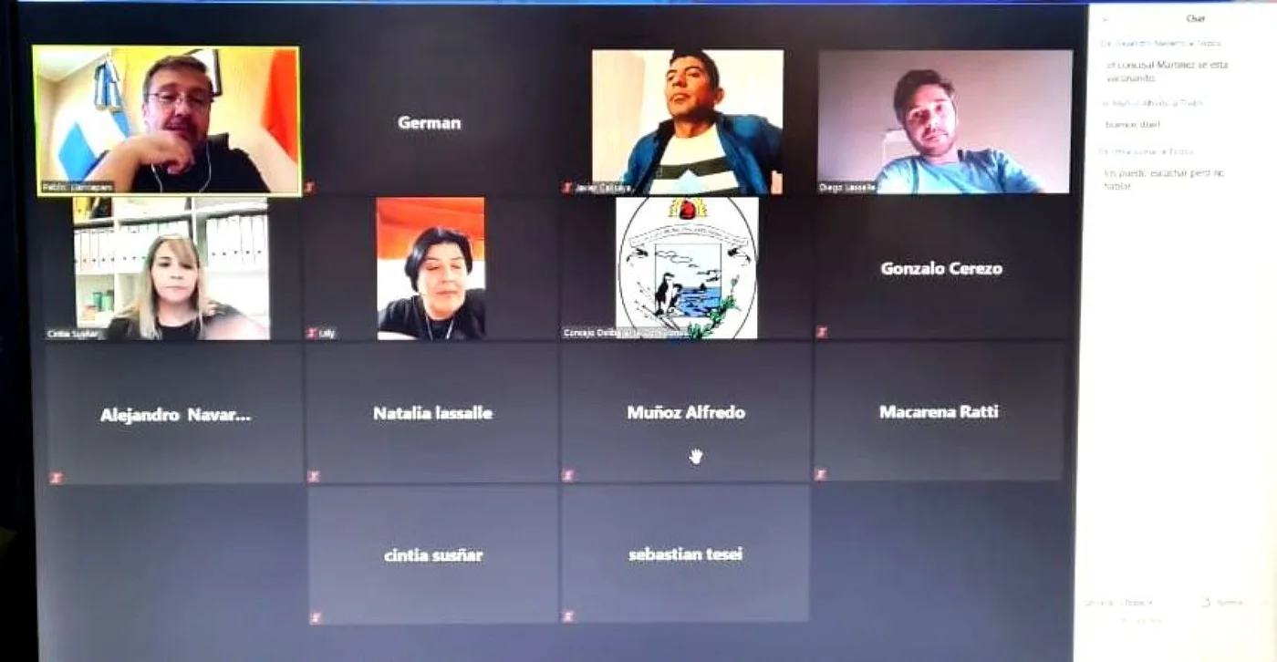 Concejo: Llevaron adelante reuniones de Comisión en forma virtual