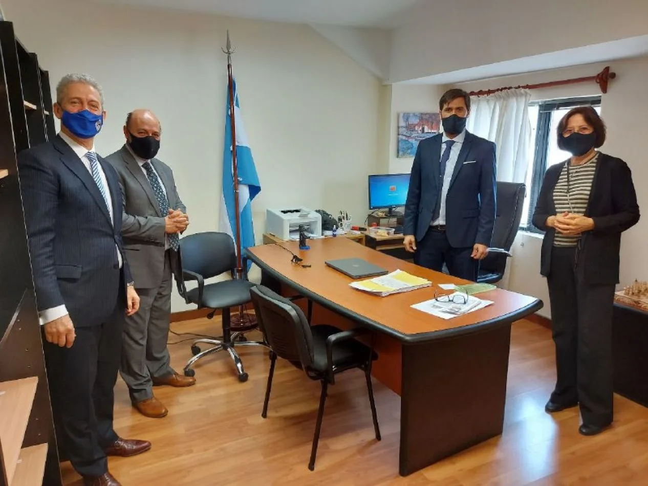 Los jueces del Superior Tribunal de Justicia de la provincia de TDF, encabezaron una recorrida por los juzgados del Distrito Judicial Norte.