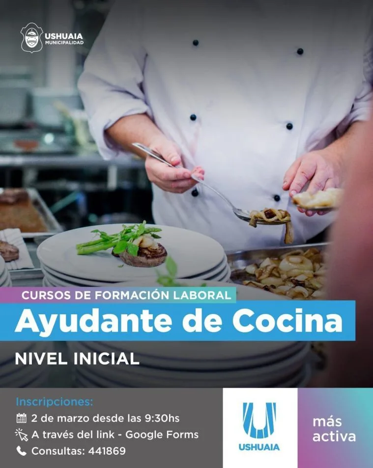 Municipio de Ushuaia abre las inscripciones para los cursos de formación laboral
