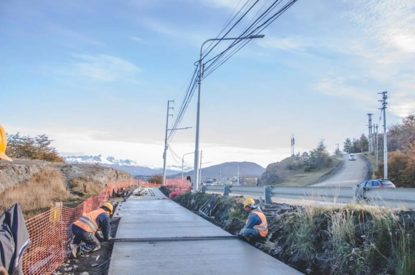 Municipio de Ushuaia avanza en la construcción de la bicisenda "Pensara Malvinas"