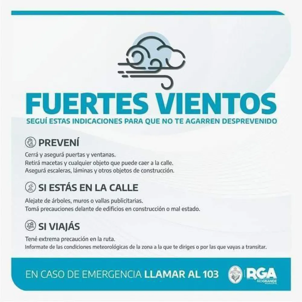 Piden precaución por el Alerta Meteorológica para este domingo
