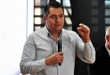 Martín Perez, intendente de la ciudad de Río Grande.