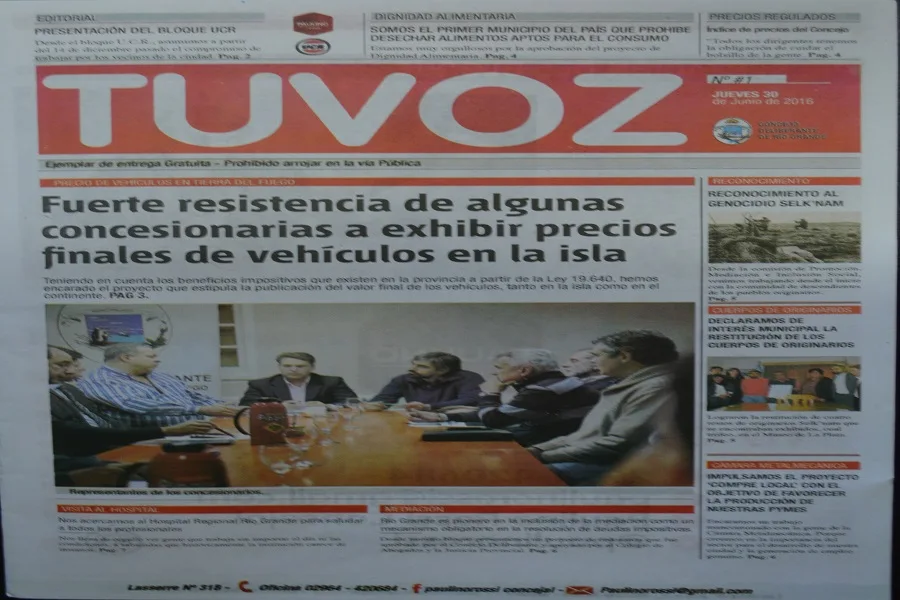 El Concejal Rossi editó un medio gráfico para comunicar su labor legislativa