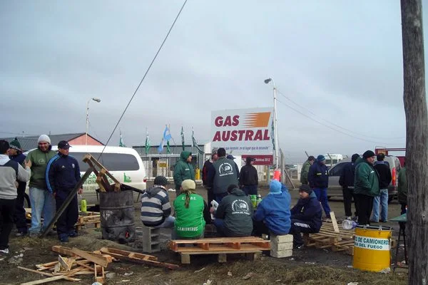 Gas Austral permaneció bloqueada varios días.