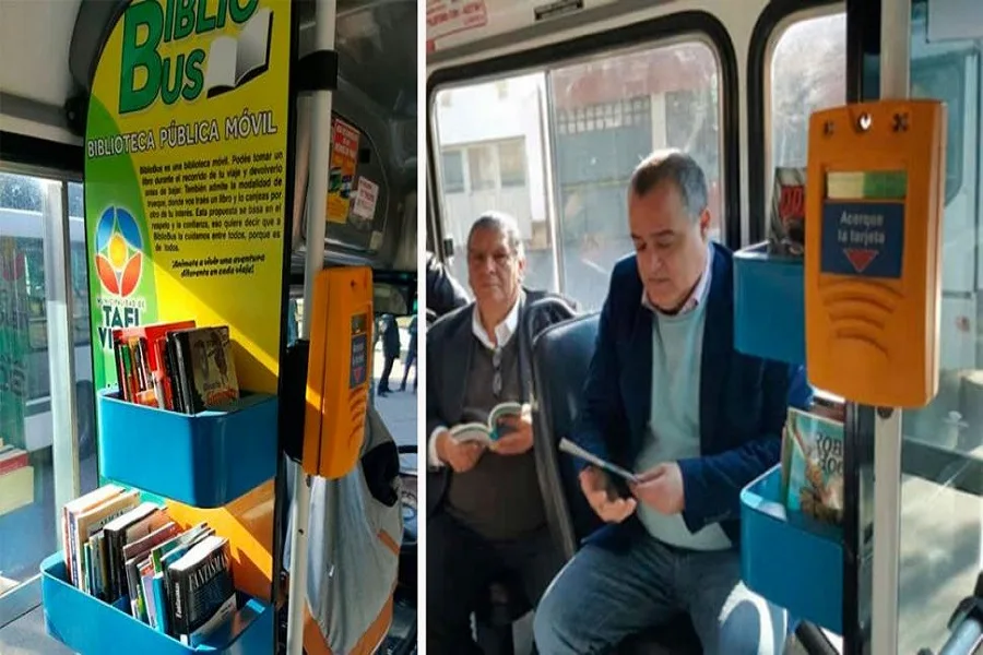 Tucumán: Línea de colectivo ofrece una biblioteca pública movil a sus pasajeros