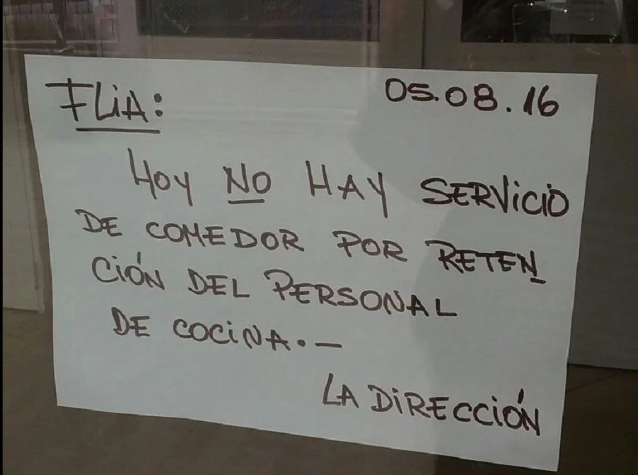 Vergüenza: Por retención de servicios, dejaron sin comer a 70 niños