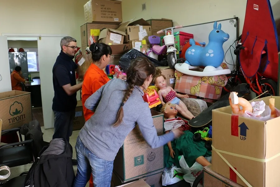El Voluntariado de Defensa Civil recolectó más de tres mil juguetes