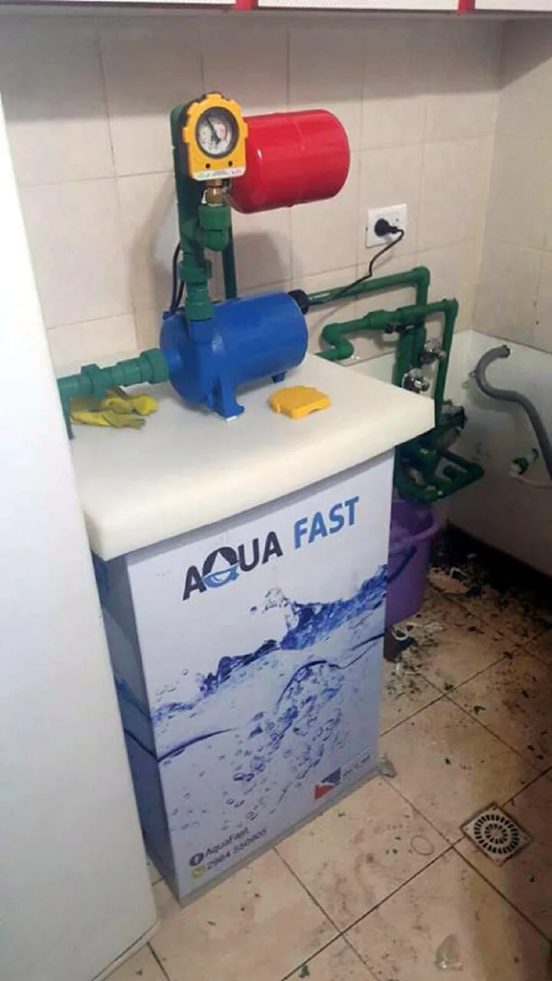 Fueguinos diseñan un tanque de agua que puede instalarse en interiores