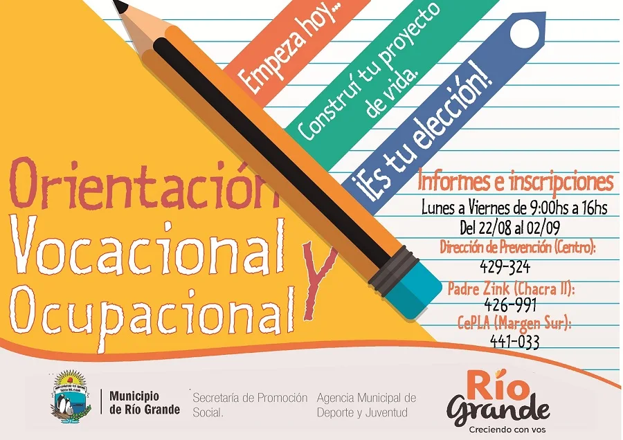 Inscriben para los talleres de Orientación Vocacional y Ocupacional