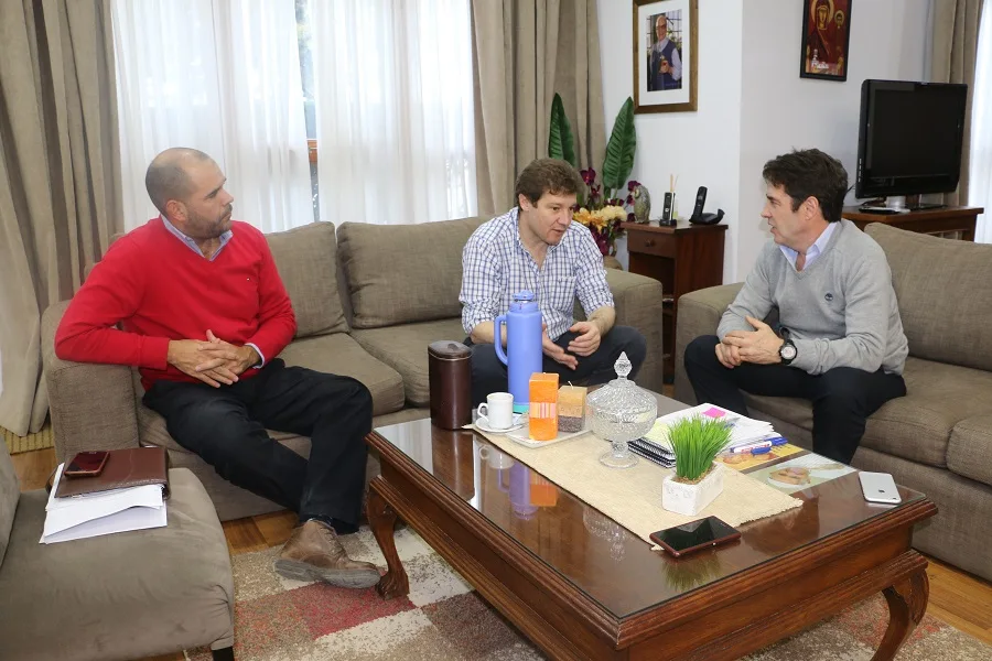 El intendente Gustavo Melella se reunió  con Héctor Stefani
