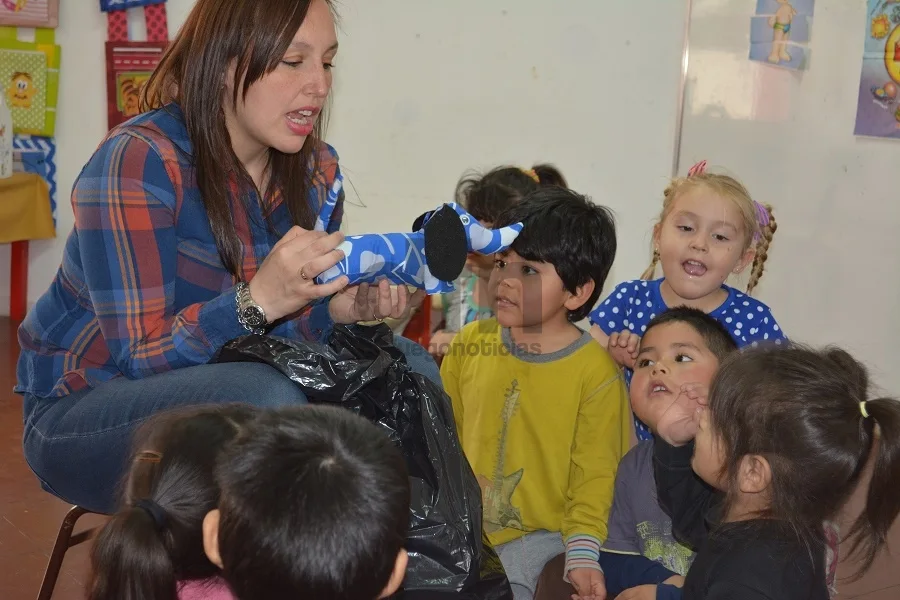 El Municipio trabajó junto a alumnos del Jardín N°4 " Arco Iris"
