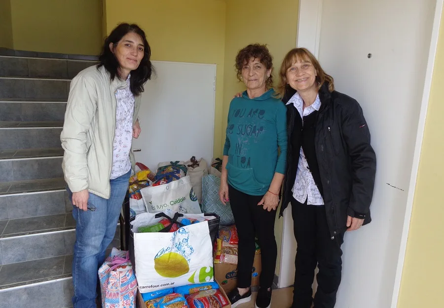 Alumnos  del colegio Piedrabuena donaron alimentos al Comedor de María