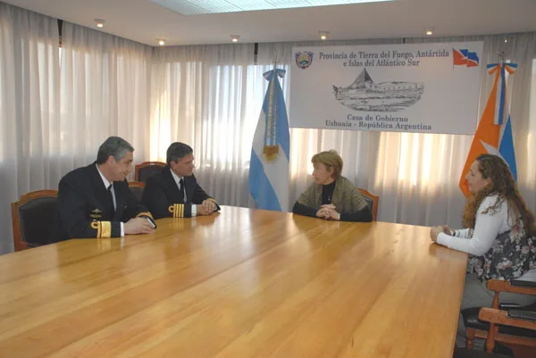 Ríos y Arguello junto a Guillermo Tyburec y Julio Graf.