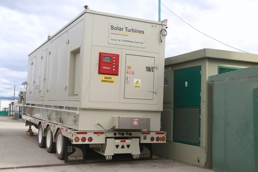 Energía adquirió una nueva turbina de 5,5 megavatios