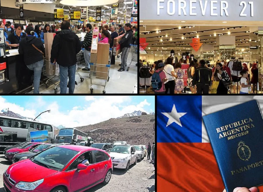 Miles de argentinos de shopping en Chile: Un fiel reflejo de una Argentina que está cara en dólares