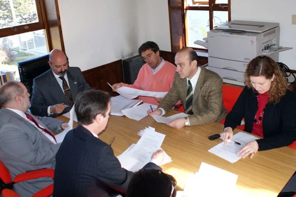 Los representantes del Consejo de la Magistratura durante la última reunión.