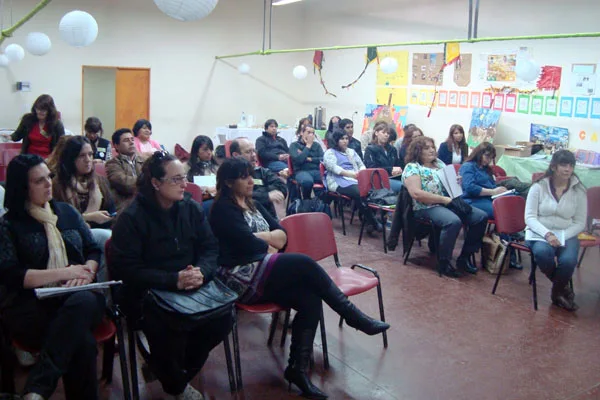 Los participantes de la capacitación, durante una de las jornadas.