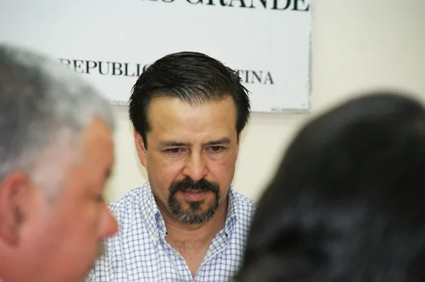 Ariel Pagella durante la reunión realizada en el Concejo Deliberante.