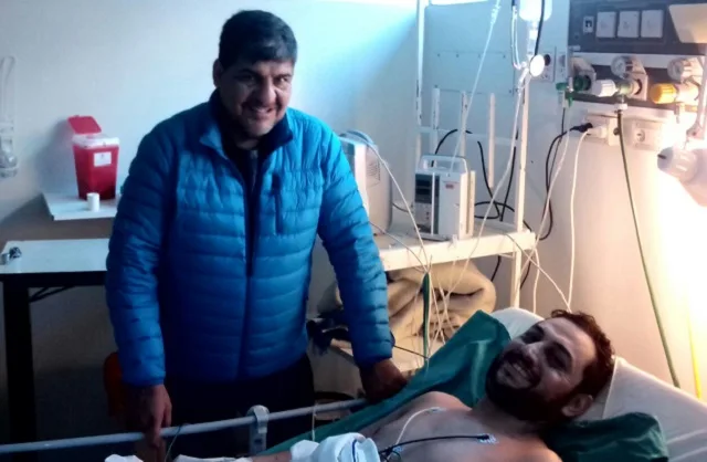 Arcando visitó al suboficial Héctor Bulacio y ponderó el audaz rescate