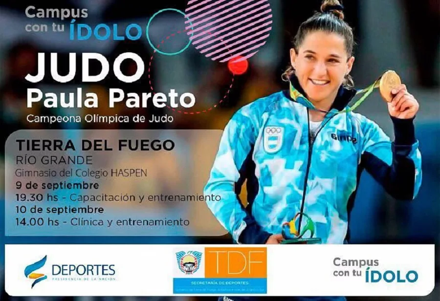 La judoca Paula Pareto llega a Río Grande