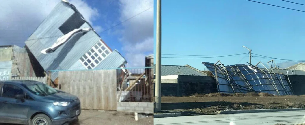 El viento causa destrozos y complicaciones en Río Grande