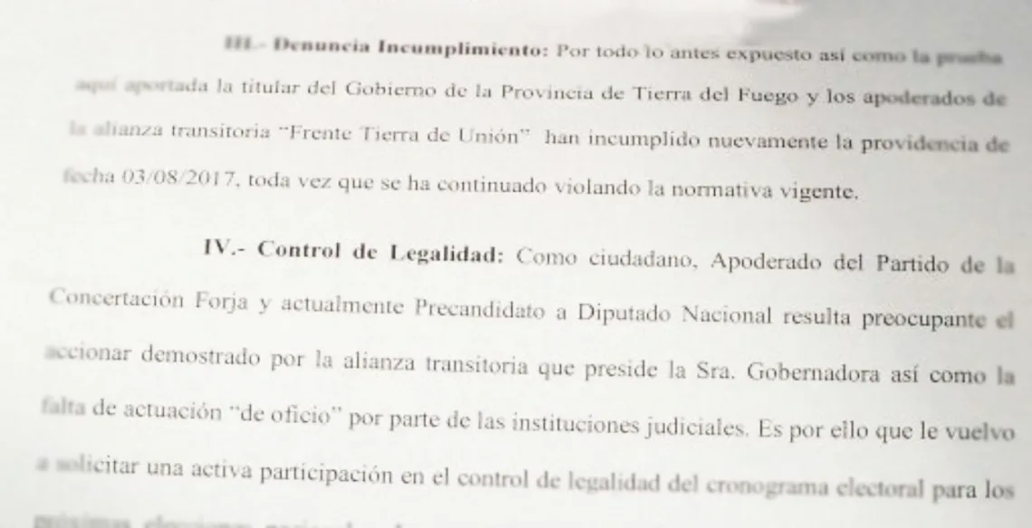 Más tensión: Ampliaron la denuncia contra el frente Tierra de Unión