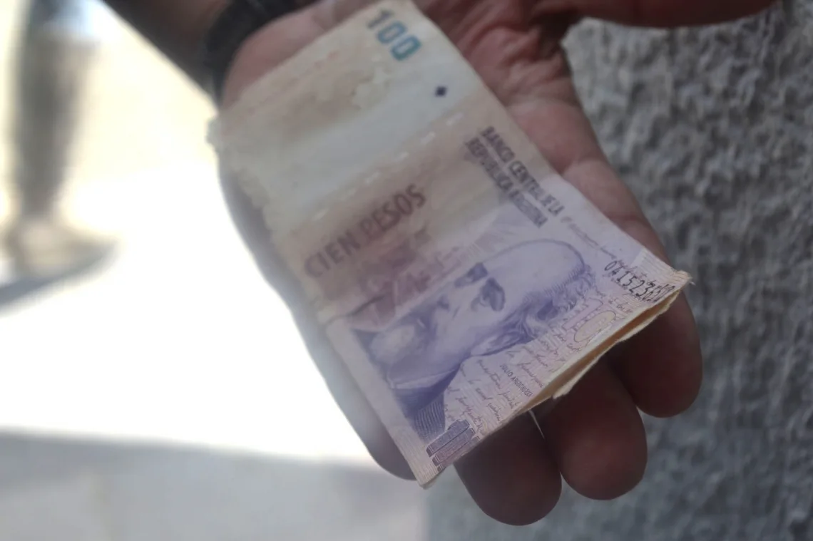 Una persona denunció en la prensa que el BTF le dio un billete falso