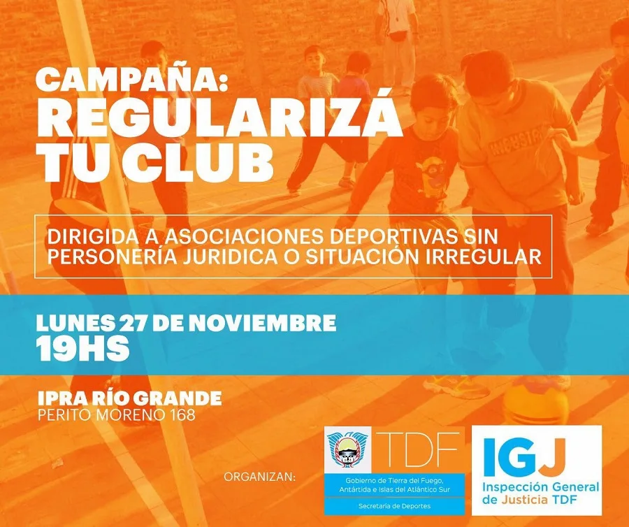 Gobierno comienza con la campaña “Regularizá tu Club”