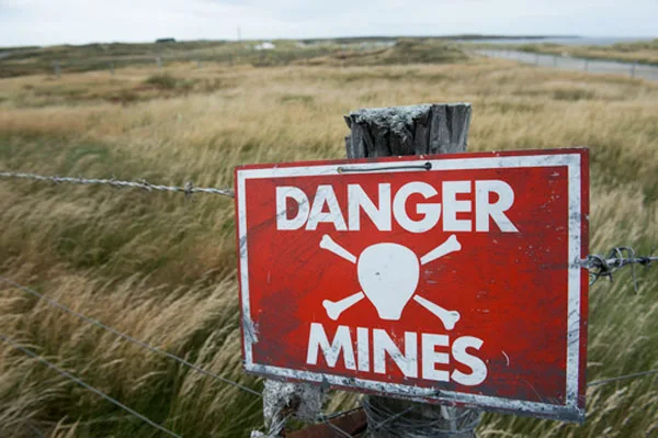 Los campos minados, una constante en Malvinas.