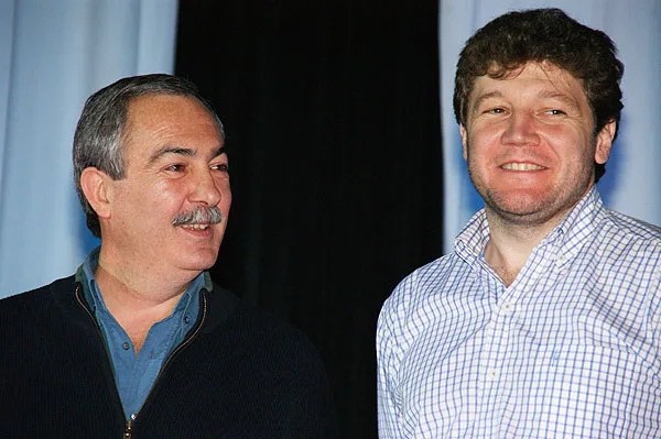 Jorge Martín y Gustavo Melella, cuando todo era para sonrisas.