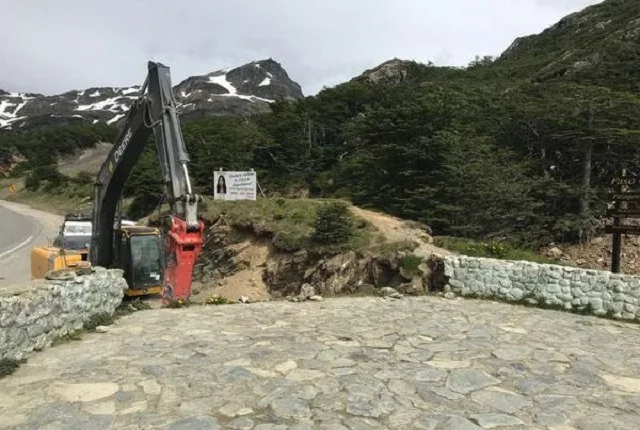 Obra: Comenzaron a remodelar el mirado del Paso Gaibaldi