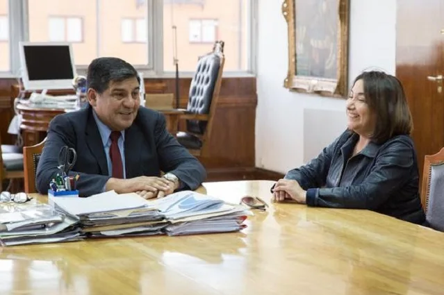 Juan Carlos Arcando recibió a Marisol Andrade, Alcaldesa de Porvenir