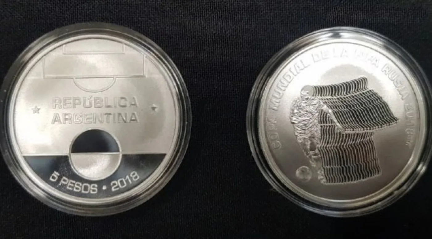 Lanzamiento de moneda de $5 por el Mundial