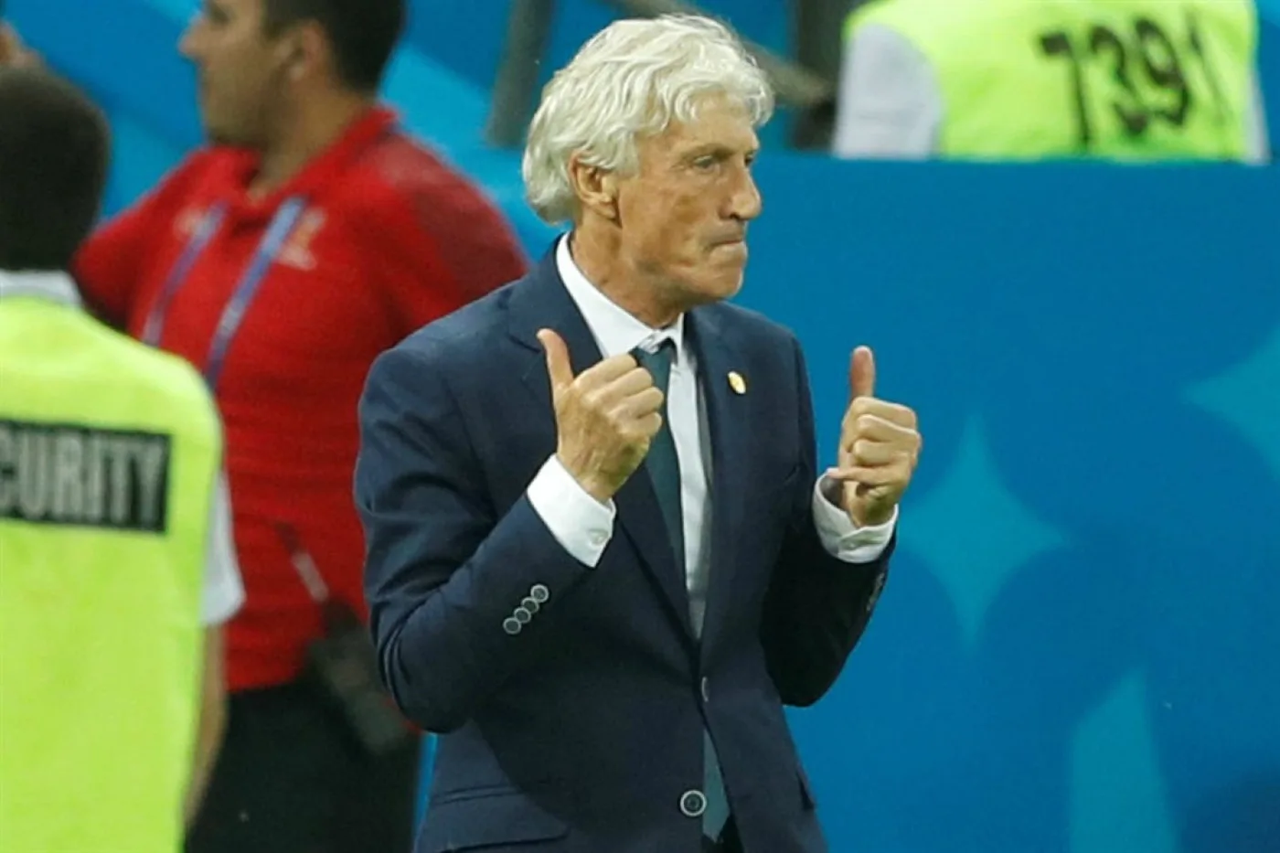 Pekerman celebra la victoria de Colombia sobre Polonia