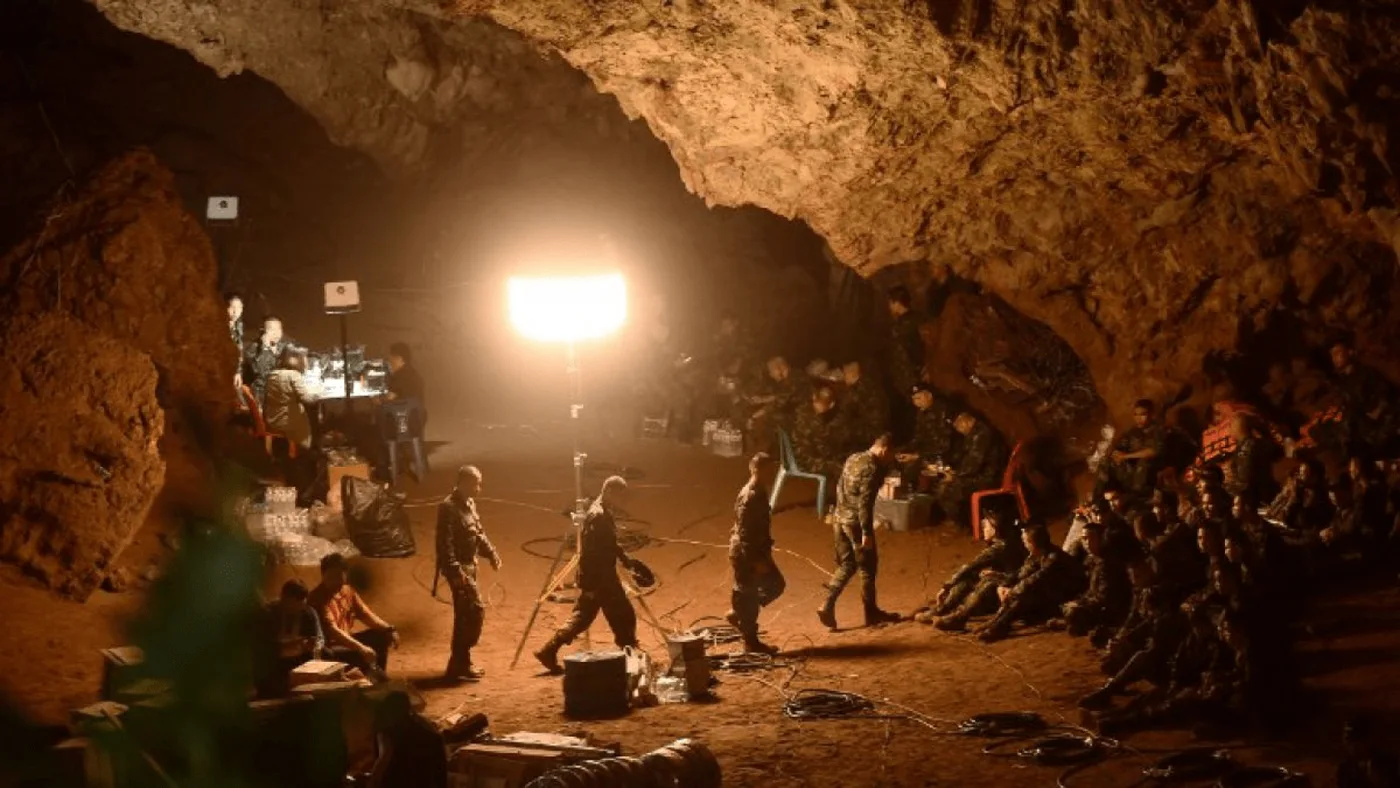 La cueva Tham Luang Nang Non donde ingresó el grupo.