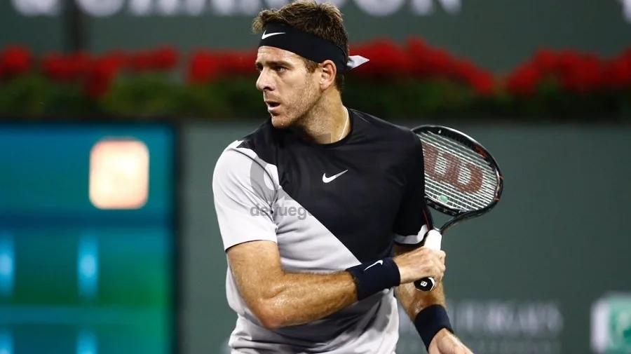 Del Potro en semifinales del Masters 1000 de Indian Wells.